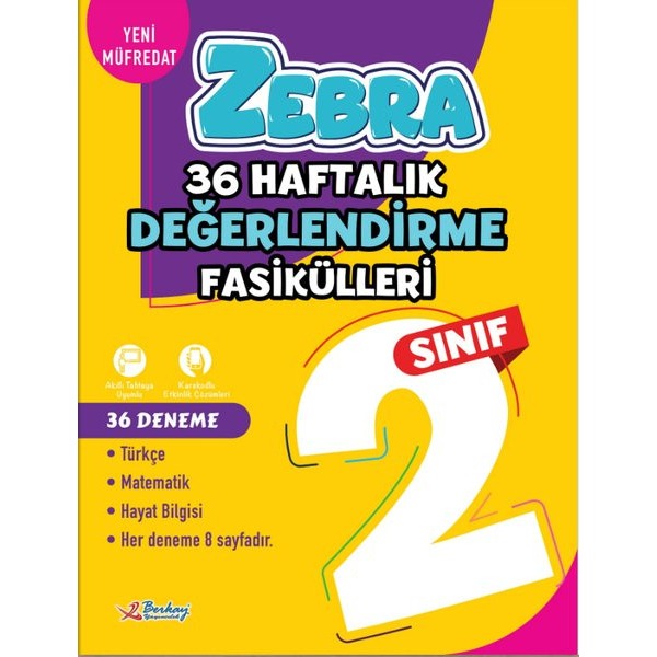 2.Sınıf Zebra 36 Haftalık Değerlendirme Fasikülleri