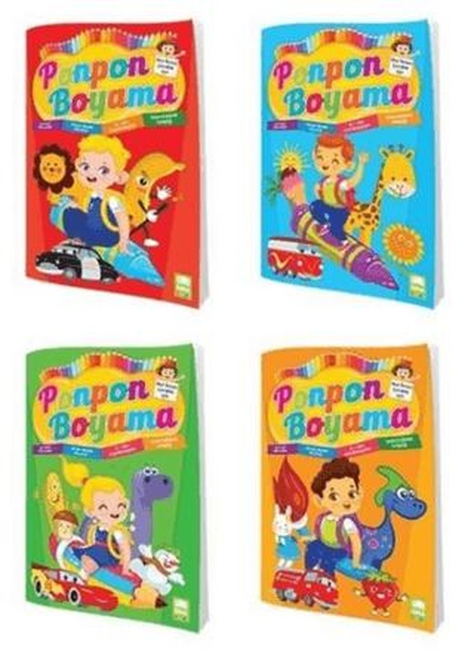 Ponpon Boyama (4 Kitap Takım)