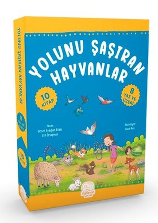 Yolunu Şaşıran Hayvanlar Seti - 10 Kitap Takım | Karavan Çocuk (İnce Kapak)