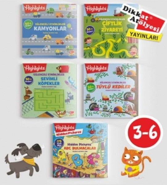 Highlights Sticker Eğlenceli Etkinliklerle Hikayeli Bulmaca 5'li Set
