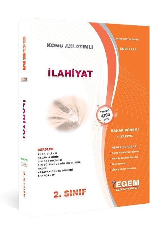 2. Sınıf İlahiyat Bahar Dönemi Konu Anlatımlı Soru Bankası 4. Yarıyıl
