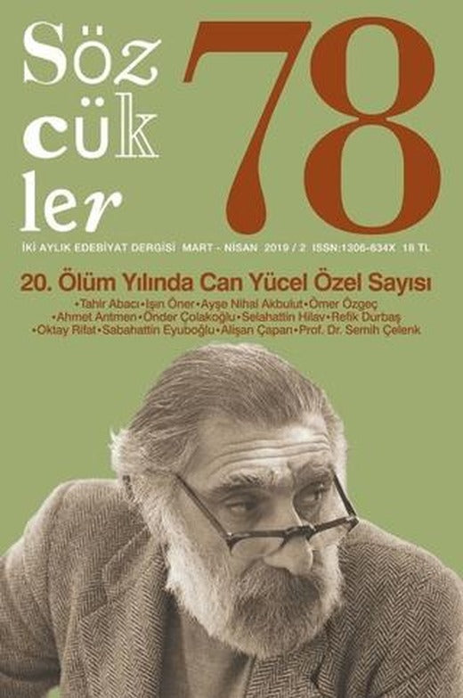 Sözcükler Dergisi Sayı: 78 Mart - Nisan 2019 | Sözcükler Yayınları (Ciltsiz)