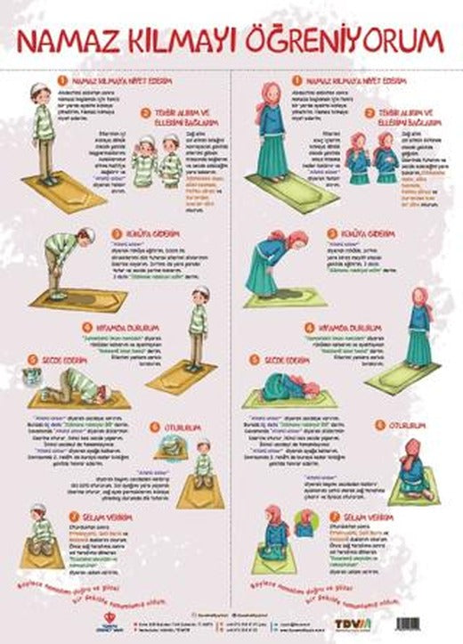 Namaz Kılmayı Öğreniyorum - 50x70 Poster
