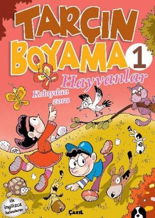 Hayvanlar - Tarçın Boyama 1 | Çakıl Yayınları (Ciltsiz)