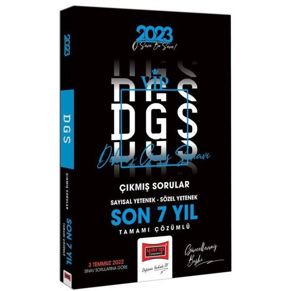 2023 DGS Son 7 Yıl Tamamı Çözümlü Çıkmış Sınav Soruları | Yargı Yayınları (İnce Kapak)