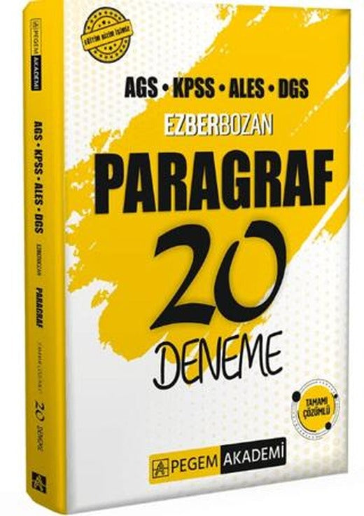 Ezberbozan KPSS ALES DGS Paragraf 20 Deneme