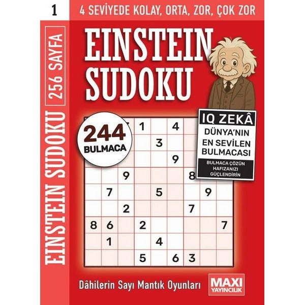 Einstein Sudoku | Maxi Yayıncılık (İnce Kapak)