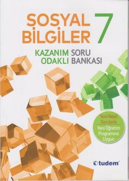 7.Sınıf Sosyal Bilgiler Kazanım Odaklı Soru Bankası | Tudem Yayınları - Ders Kitapları (İnce Kapak)