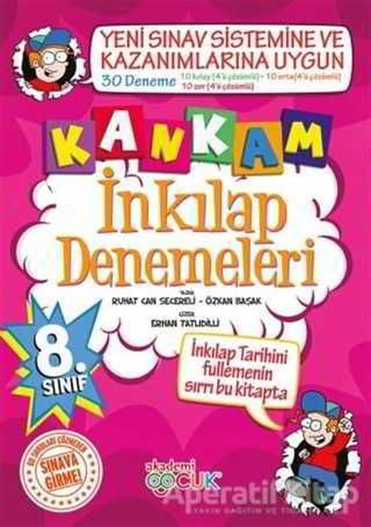 Kankam 8. Sınıf İnkilap Denemeleri - Ruhat Can Secereli - Akademi Çocuk