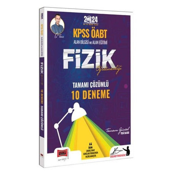 2024 KPSS ÖABT Fizik Öğretmenliği Tamamı Çözümlü 10 Deneme | Yargı Yayınevi (Ciltsiz)