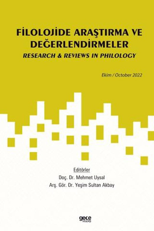 Filolojide Araştırma ve Değerlendirmeler / Ekim 2022