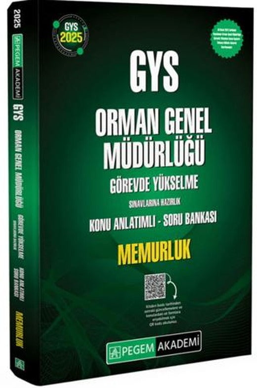 2025 GYS Orman Genel Müdürlüğü Görevde Yükselme Sınavlarına Hazırlık Konu Anlatımlı Soru Bankası | Pegem Akademi Yayıncılık (Ciltsiz)