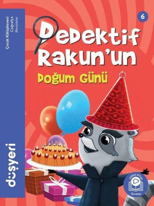 Dedektif Rakun'un Doğun Günü-Dedektif Rakun 6 | Düşyeri Yayınları (İnce Kapak)