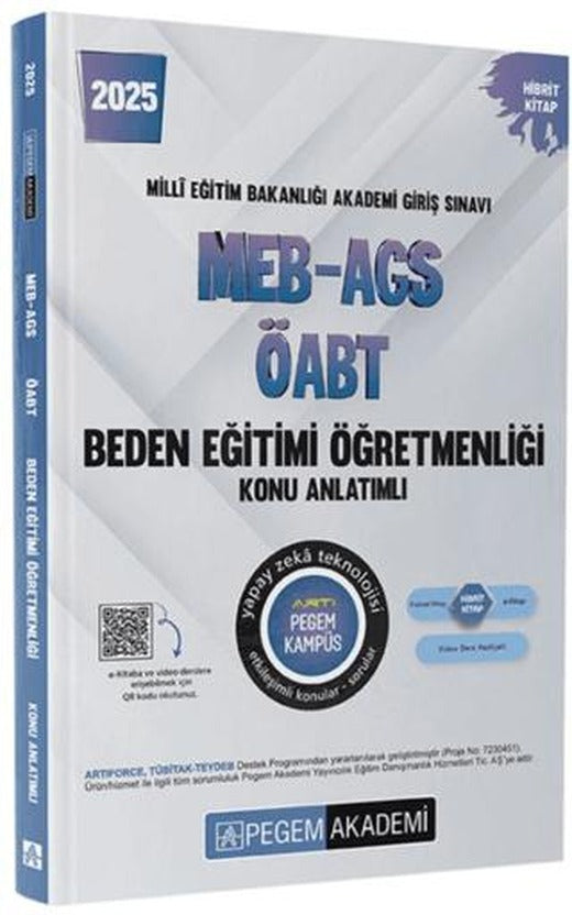2025 MEB-AGS-ÖABT Beden Eğitimi Öğretmenliği Konu Anlatımlı | Pegem Akademi Yayıncılık (Ciltsiz)