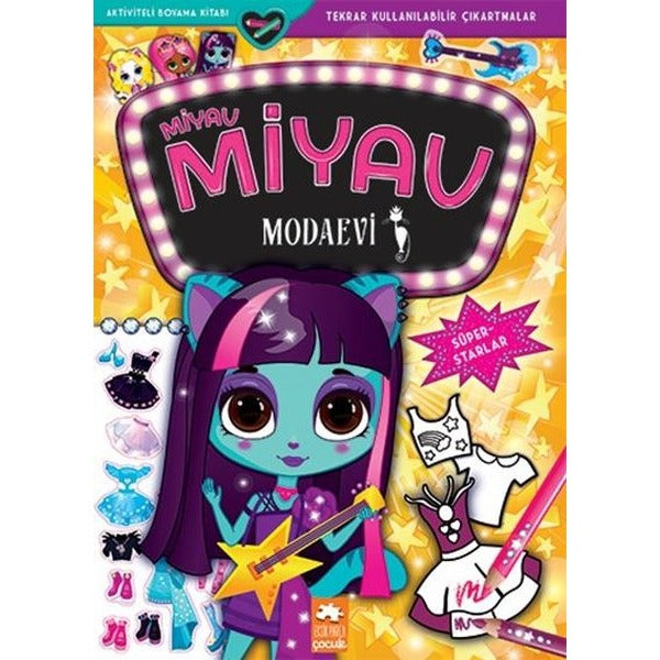 Miyav Miyav Modaevi - Süperstarlar - Aktiviteli Boyama Kitabı | Eksik Parça