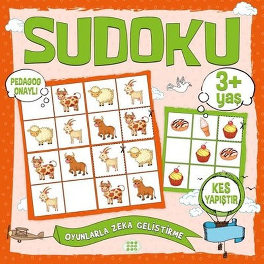 Çocuklar İçin Sudoku - Kes - Yapıştır 3+Yaş | Dokuz Yayınları