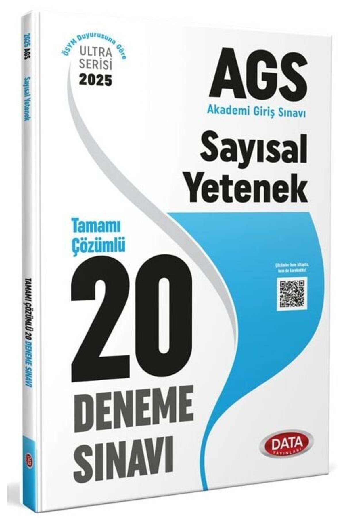 2026 AGS Sayısal Yetenek Tamamı Çözümlü 20 Deneme Sınavı | Data Yayınları (Ciltsiz)