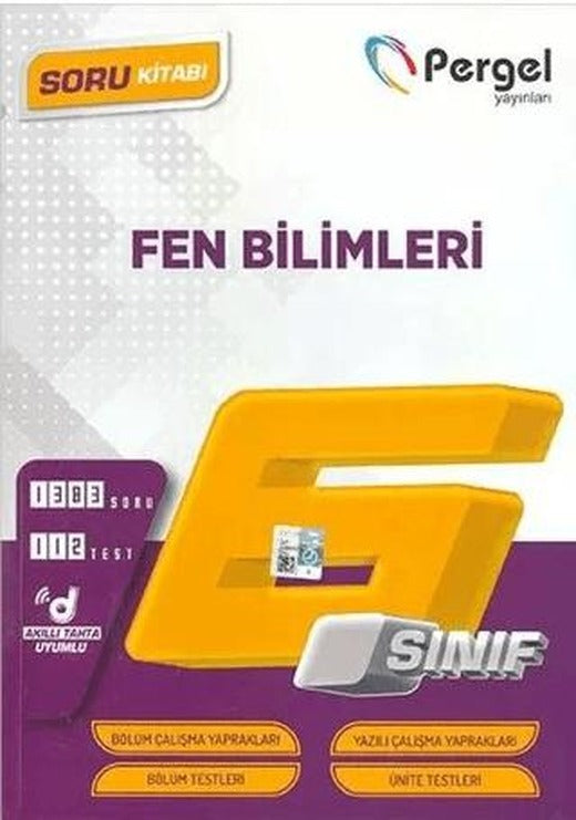 6. Sınıf 2022 Fen Bilimleri Soru Kitap | Pergel Yayınları (Ciltsiz)