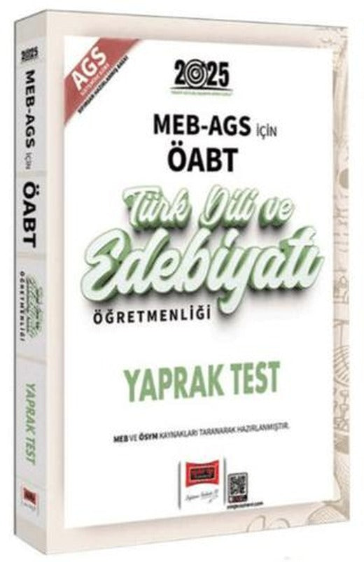 2025 MEB-AGS ÖABT Türk Dili ve Edebiyatı Öğretmenliği Yaprak Test