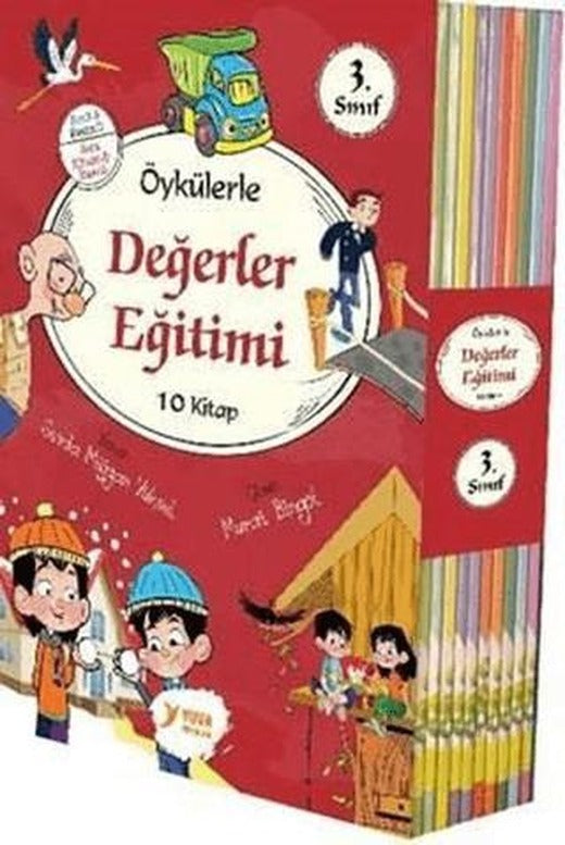 3. Sınıflar İçin Öykülerle Değerler Eğitimi 10 Kitap | Yuva Yayınları (Ciltsiz)