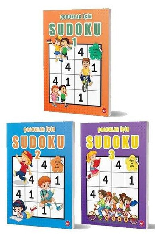 Çocuklar İçin Sudoku Seti - 3 Kitap Takım | Beyaz Balina Yayınları (İnce Kapak)
