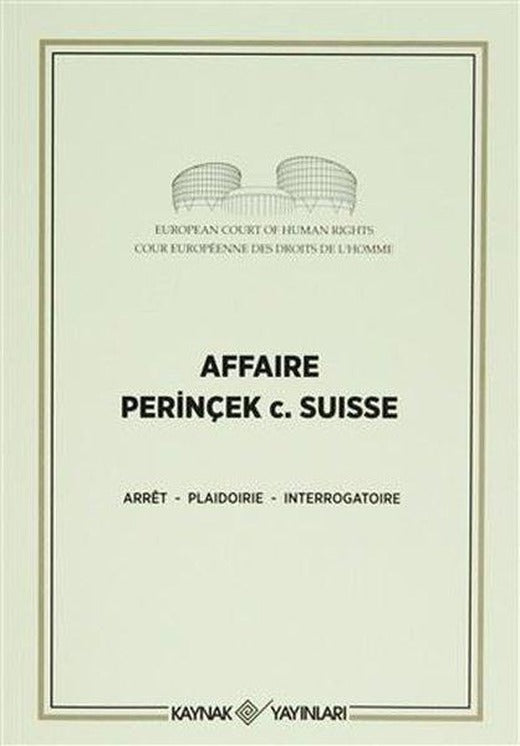 Affaire Periçek c.Suisse | Kaynak Yayınları (İnce Kapak)