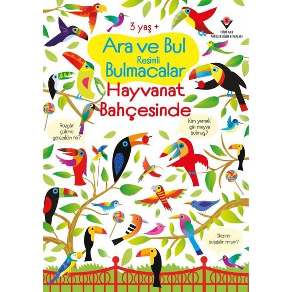 Hayvanat Bahçesinde - Ara ve Bul Resimli Bulmacalar | Tübitak Yayınları