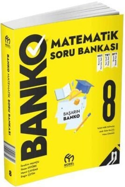 8. Sınıf Banko Matematik Soru Bankası | Model Eğitim Yayınları (İnce Kapak)