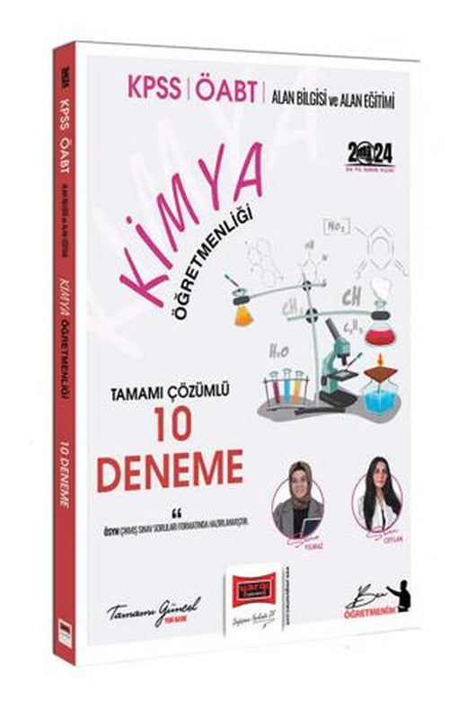 2024 ÖABT Kimya Tamamı Çözümlü 10 Deneme Sınavı | Yargı Yayınevi (Ciltsiz)