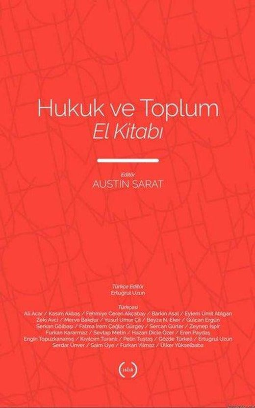 Hukuk ve Toplum El Kitabı | Islık Yayınları (İnce Kapak)
