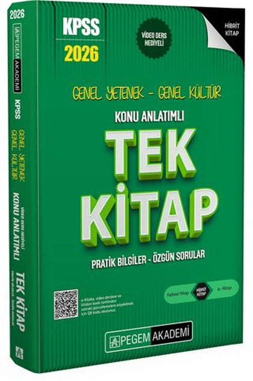 2026 KPSS Genel Yetenek Genel Kültür Konu Anlatımlı Tek Kitap