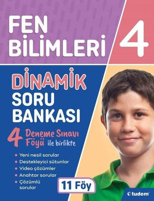 4.Sınıf Fen Bilimleri Dinamik Soru Bankası | Tudem Yayınları - Ders Kitapları (İnce Kapak)