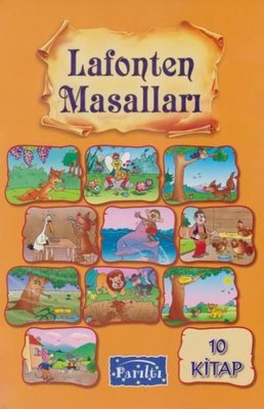 Lafonten Masalları Seti - 10 Kitap Takım | Parıltı Yayınları (İnce Kapak)