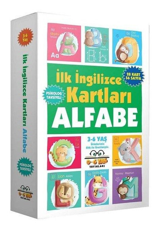 İlk İngilizce Kartları Alfabe 3-6 Yaş | 0-6 Yaş Yayınları (İnce Kapak)