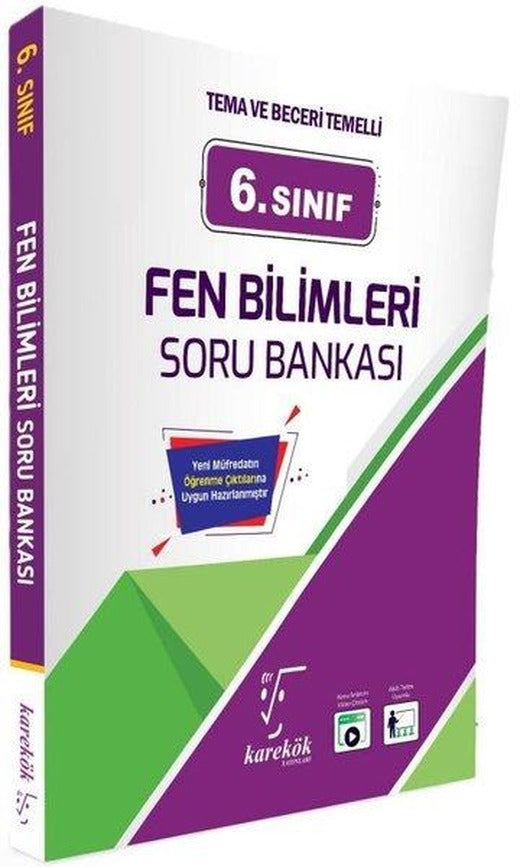6. Sınıf Fen Bilimleri Soru Bankası | Karekök Eğitim Yayın (İnce Kapak)