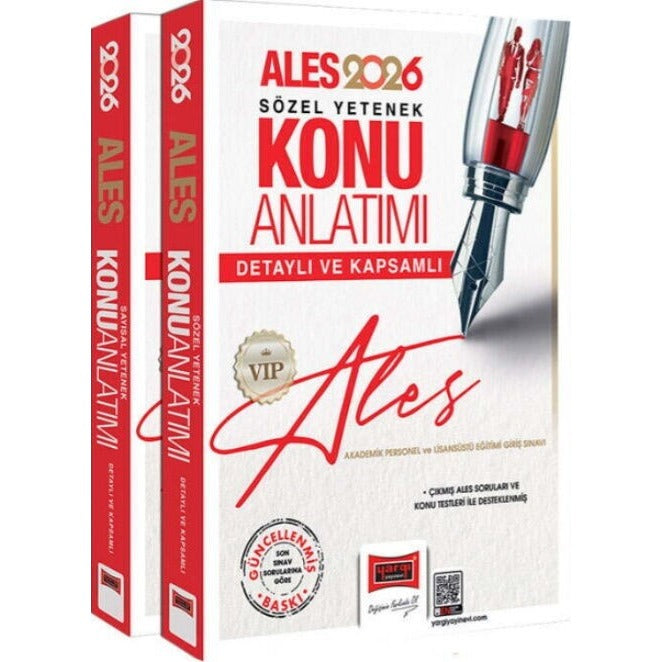 2026 ALES VIP Sayısal-Sözel Yetenek Detaylı ve Kapsamlı Konu Anlatımı (2 Cilt)