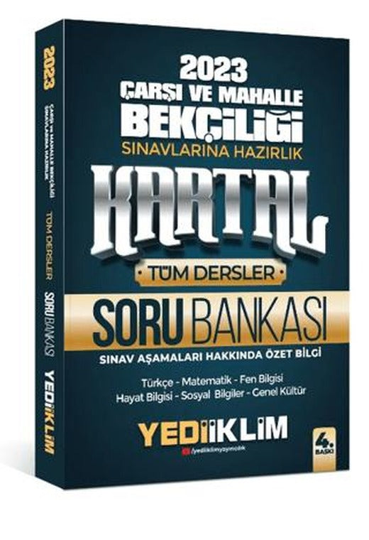 2023 Çarşı ve Mahalle Bekçiliği Sınavlarına Hazırlık Kartal Soru Bankası | Yediiklim Yayınları (Ciltsiz)