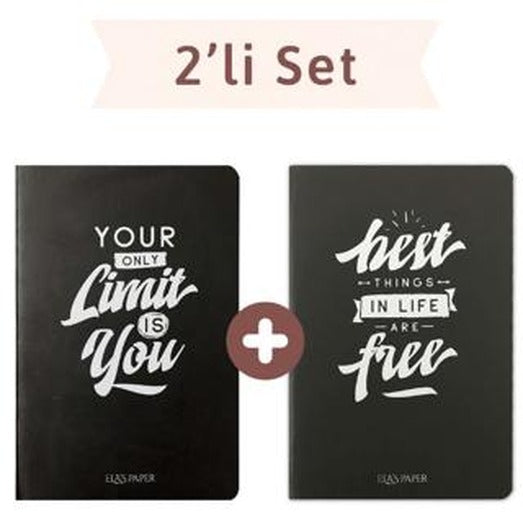 Blackboard Düz Twins (2 Defter Takım) | Elaspaper