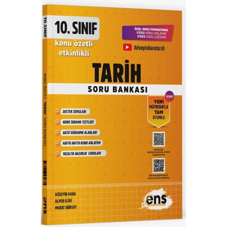 10. Sınıf Tarih Etkinlikli Soru Bankası | ENS Yayınları (Ciltsiz)