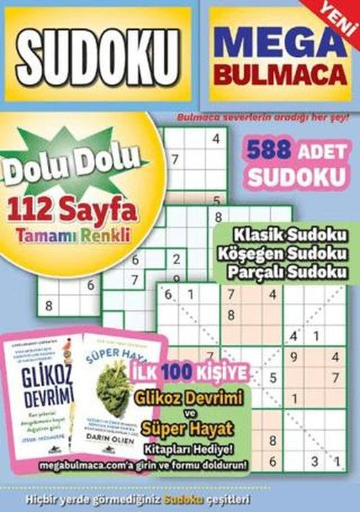 Mega Sudoku Bulmaca 16 | Maxi Yayıncılık (Ciltsiz)