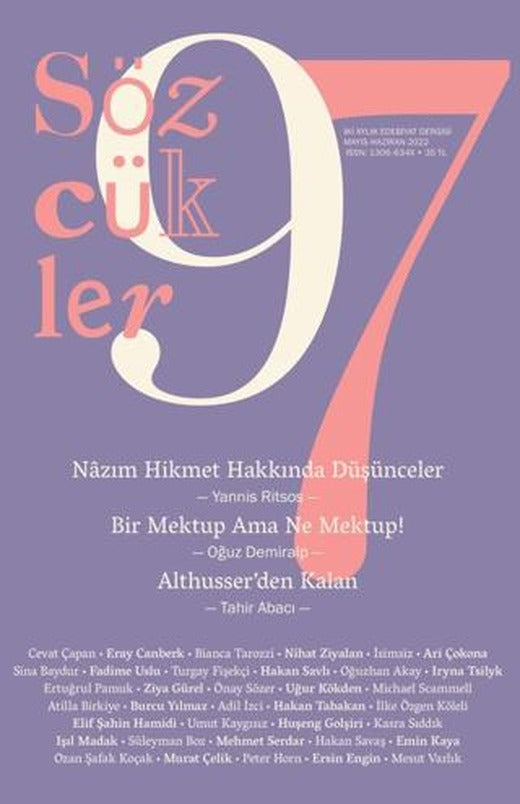 Sözcükler Dergisi Sayı: 97 Mayıs-Haziran 2022 | Sözcükler Yayınları (Ciltsiz)