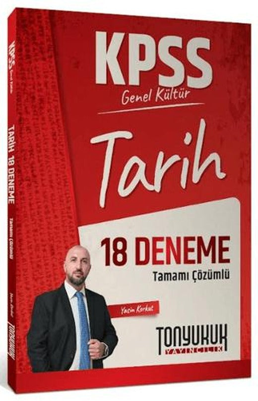 KPSS Genel Kültür Tarih Tamamı Çözümlü 18 Deneme | Tonyukuk Yayıncılık (Ciltsiz)