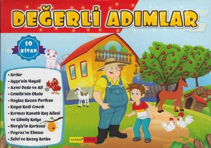 2 ve 3. Sınıflar için Değerli Adımlar Serisi Seti - 10 Kitap Takım | Gendaş Çocuk