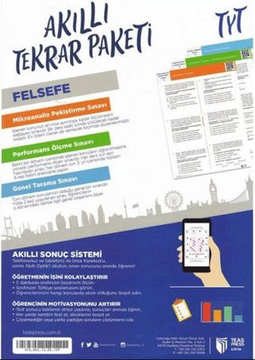 TYT Felsefe Akıllı Tekrar Paketleri | Teas Press (Ciltsiz)
