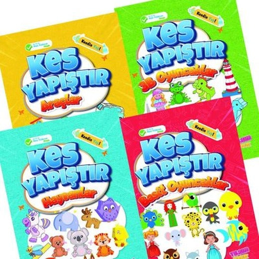Kes Yapıştır Kitapları Seti - 4 Kitap Takım | Tılsım Yayınevi