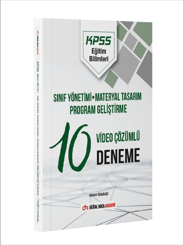 KPSS Eğitim Bilimleri Sınıf Yönetimi - Materyal Tasarım - Program Geliştirme Video Çözümlü 10 Deneme Akademi