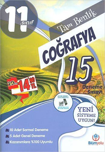 Bilimyolu 11.Sınıf Tam Benlik Coğrafya 15 Deneme Sınavı 2018 - Resim 1