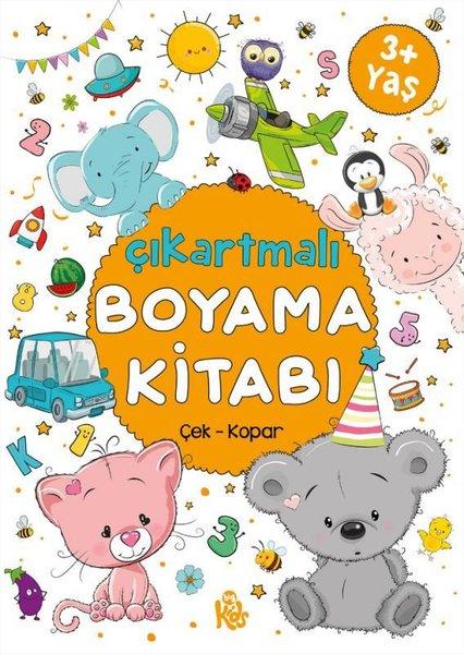 Çıkartmalı Boyama Kitabı Çek Kopar 3+Yaş | Bigkids Yayınları (İnce Kapak)  - Resim 1