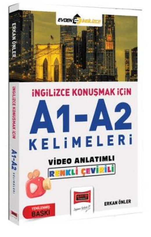 İngilizce Konuşmak İçin A1-A2 Kelimeleri Video Anlatımlı Renkli Çeviri