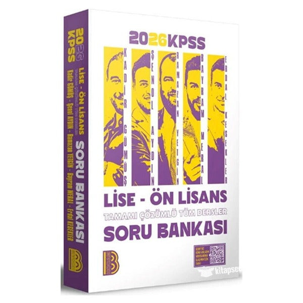 2026 KPSS Lise  -  Ön Lisans Tamamı Çözümlü Tüm Dersler Soru Bankası | Benim Hocam Yayınları (İnce Kapak)